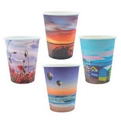 12oz Double Wall Postcard Coffee Cups (25) 