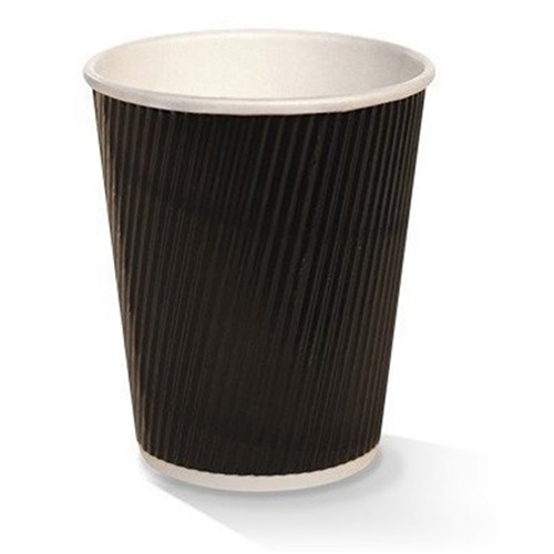 8oz Charcoal Ripple Wall Coffee Cup (25)