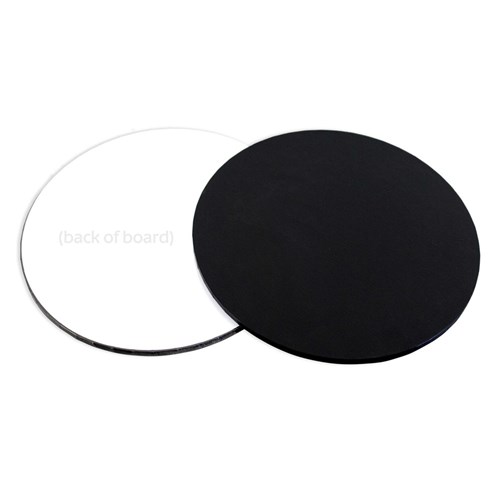 12" Masonite Black Round Boards - SR (25pkt)