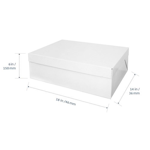 1/2 Slab Cake Box SR (10) - (18x14x6)