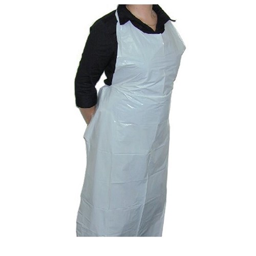 Apron White Plastic (100) - (700 x 1150mm)