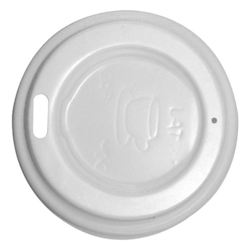 White 4oz Coffee Cup Lids (50)