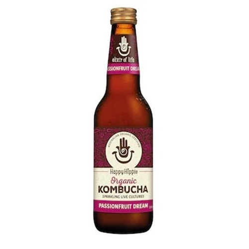 Happy Hippee Kombucha Passionfruit 330ml (12)