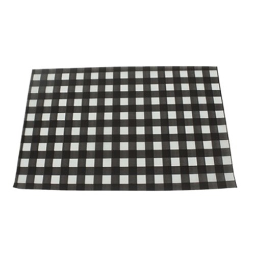 1/4 Cut Black Gingham Greaseproof 210x310mm(500)