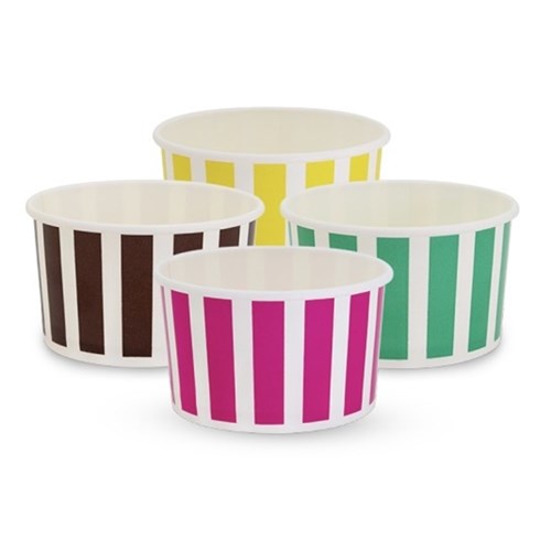 5oz Candy Stripe Ice Cream Paper Cup (50)