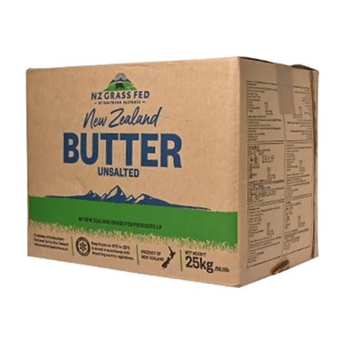 Unsalted Butter NZ Grass Fed 25kg